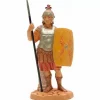 Soldato Romano Con Scudo 12Cm In Resina (F-24)