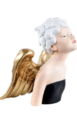 Statuina Angelo Glamour In Resina 21X17X28Cm