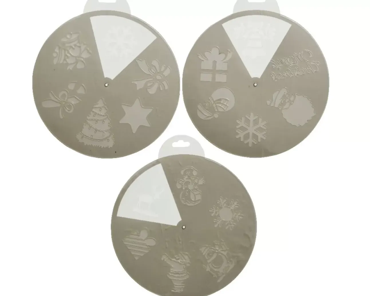 Stencils Natalizi Per Decorazioni Alla Finestra Modello Assortito