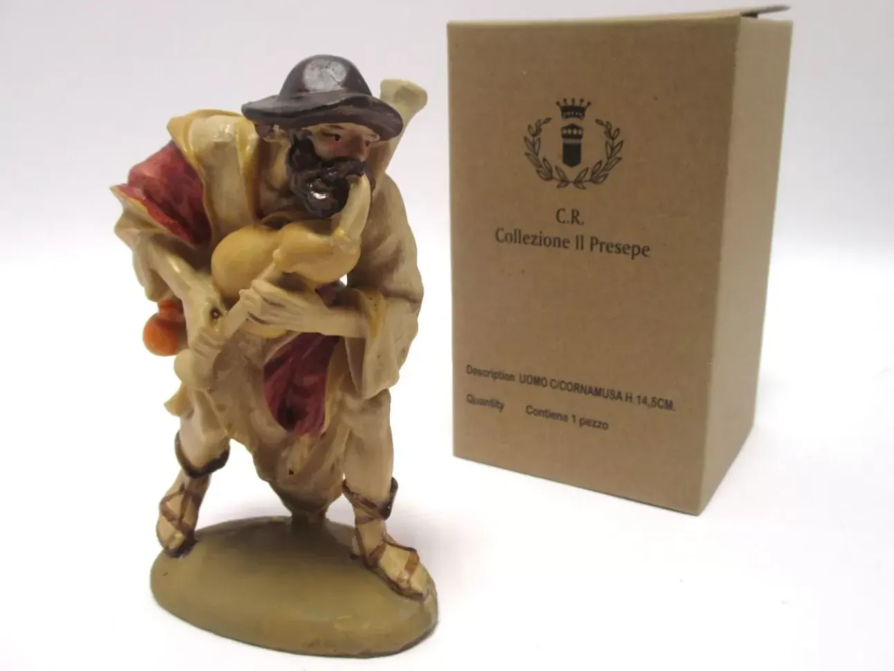 Suonatore Di Cornamusa H.14,5Cm