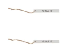 20 Targhette Grazie Appendibili