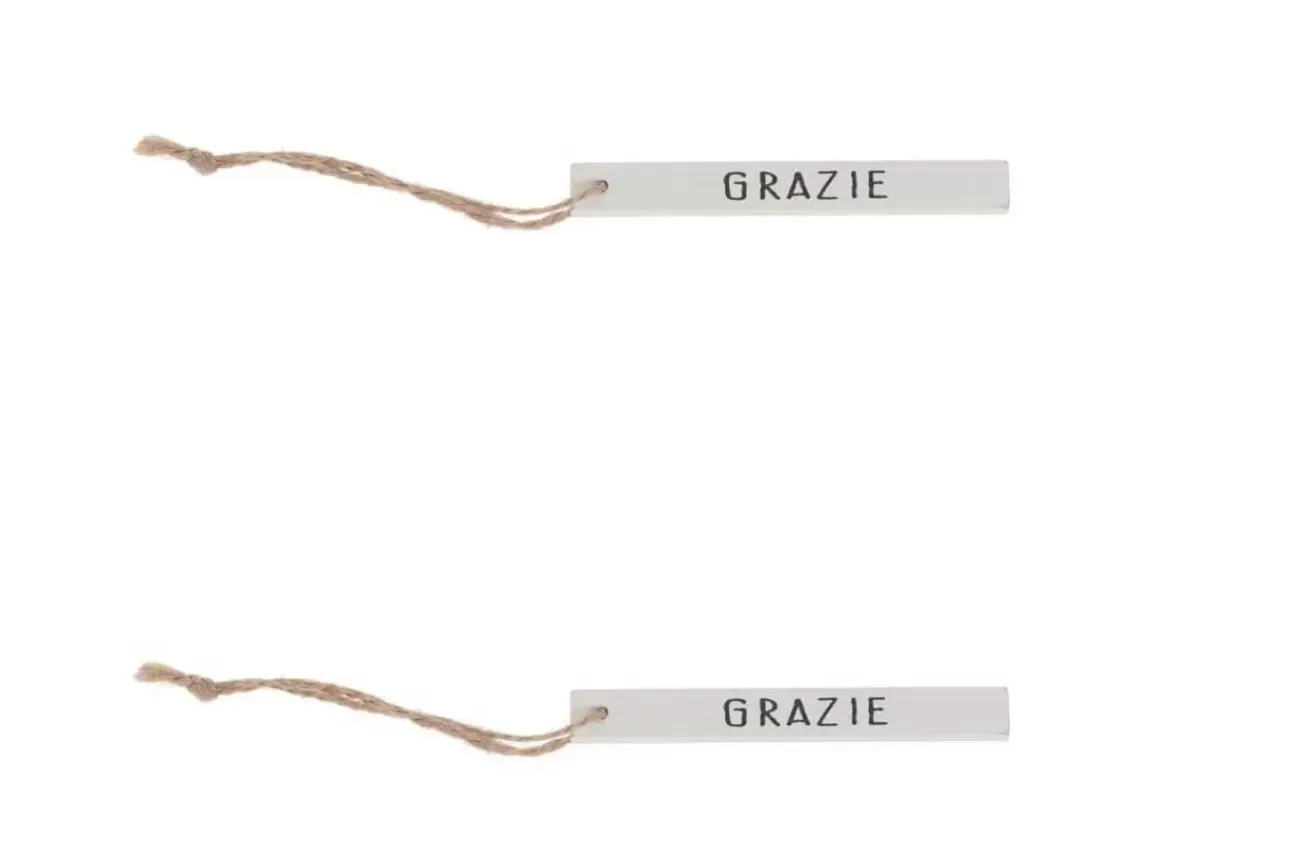 20 Targhette Grazie Appendibili