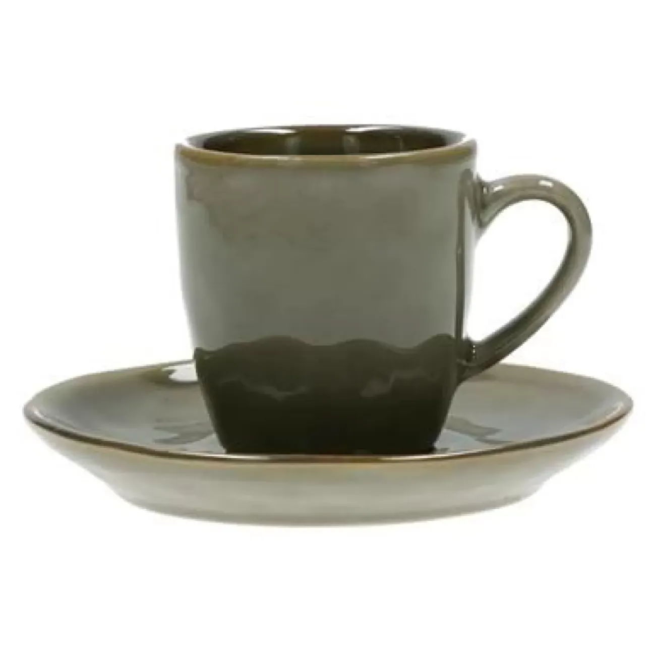 Tazza Da Caffe' Con Piattino Concerto Grigio Tortora