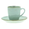 Tazza Da Caffe' Con Piattino Concerto Te'Verde