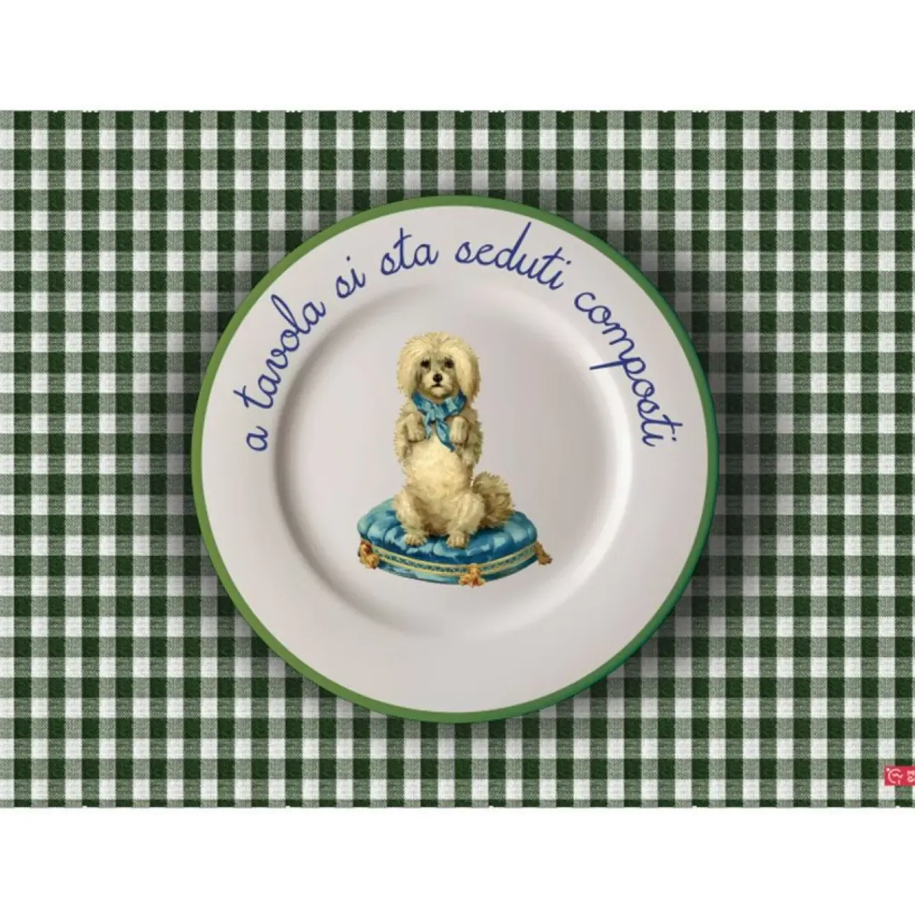 Tovaglietta Americana Mangia E Impara A Tavola Si Sta Seduti 30X44Cm