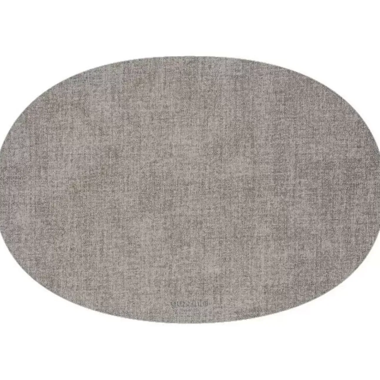 Tovaglietta Ovale Double Face Fabric Grigio Cielo 34X48Cm