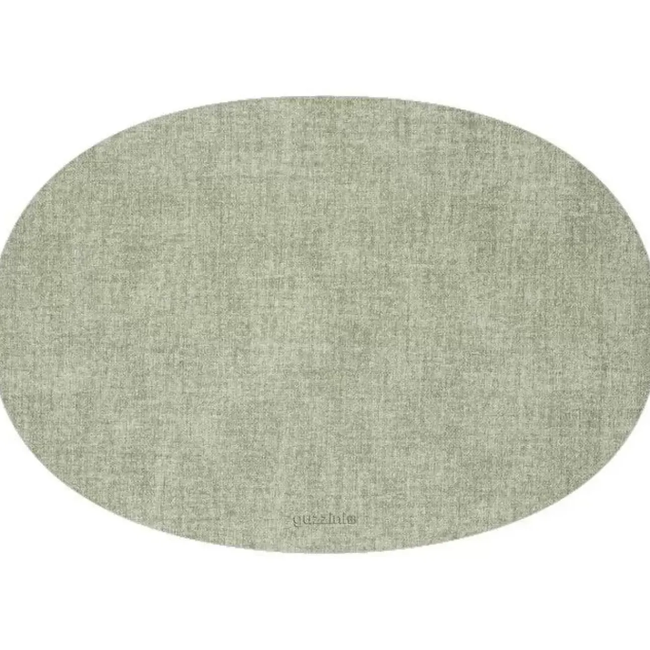 Tovaglietta Ovale Double Face Fabric Verde Menta 34X48Cm