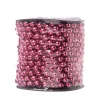 Tubo Ghirlanda Di Perle Natalizie 10M Rosa Scuro