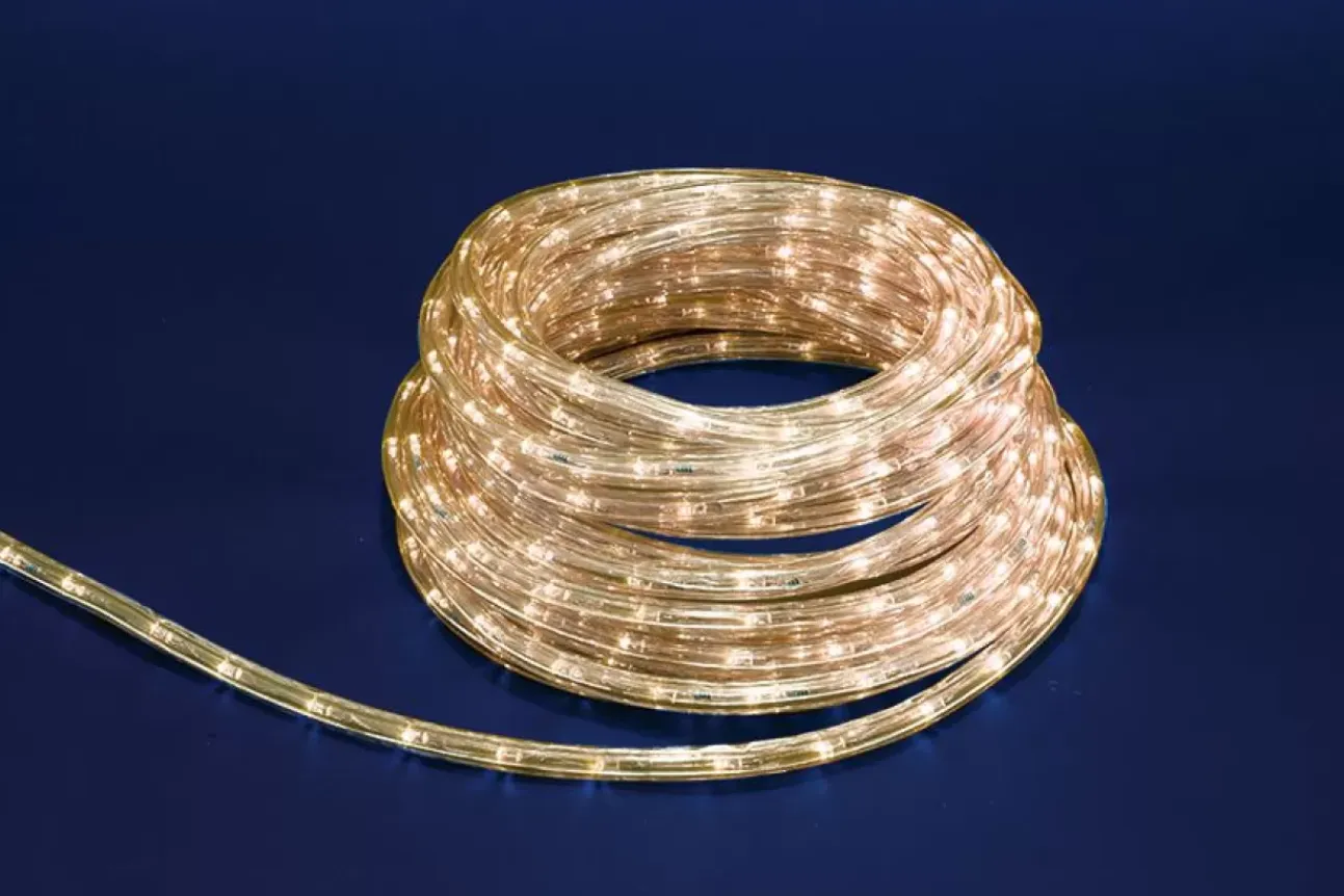 Tubo 480 Led Bianco Caldo 8 Giochi Di Luce 20 Metri