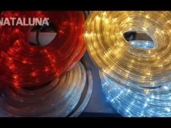 Tubo 480 Led Bianco Caldo 8 Giochi Di Luce 20 Metri