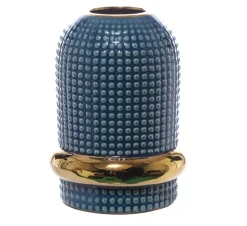 Vaso Ceramica Cm.13,5X13,5X19 Blu