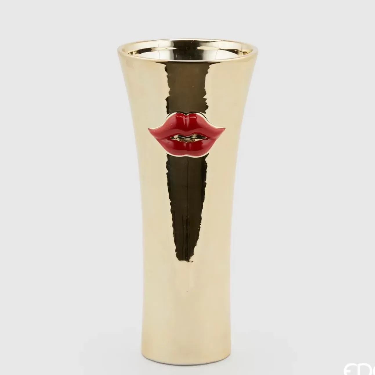 Vaso Kiss Concavo Oro 13Xh30Cm