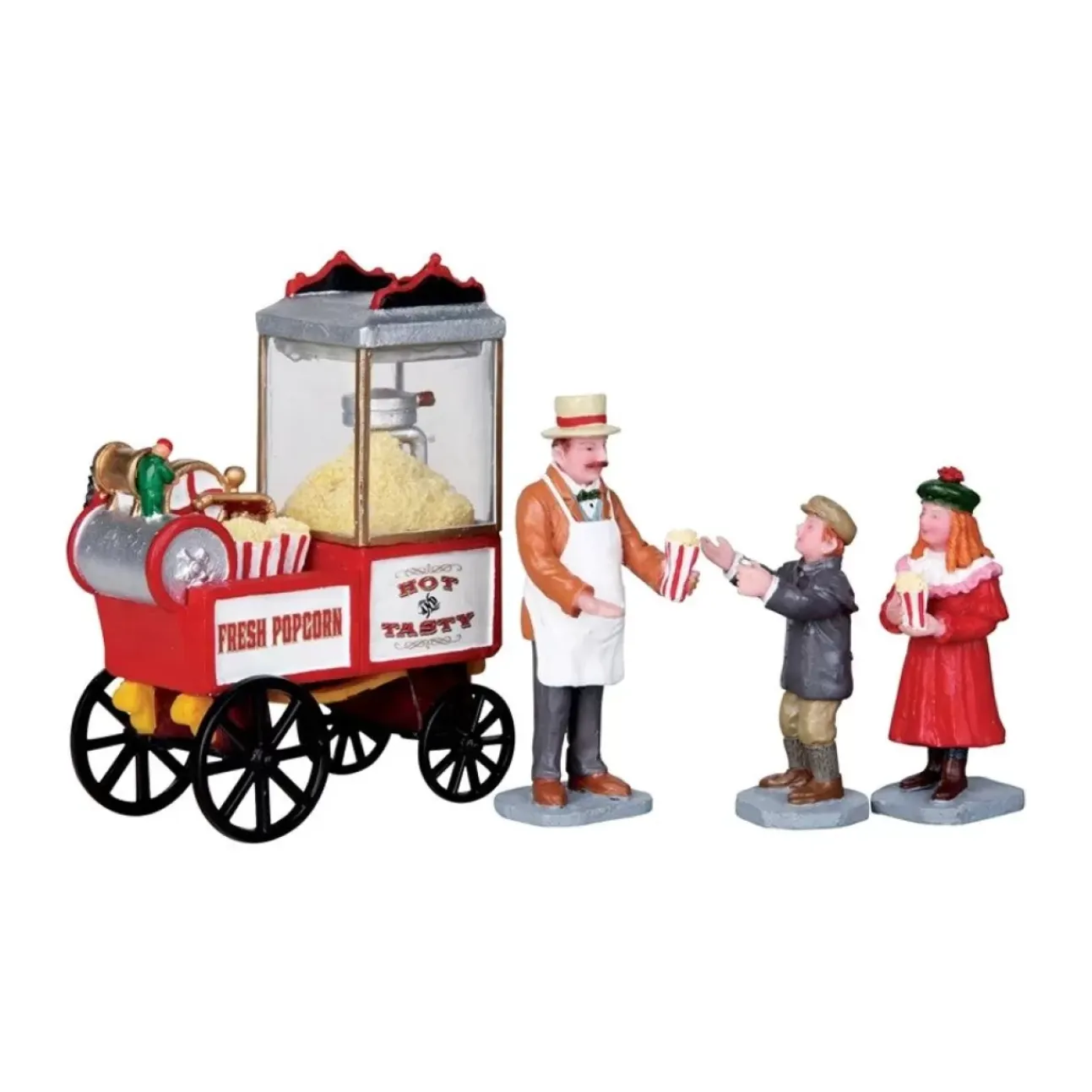 Venditore Di Popcorn - Popcorn Seller, Set Of 4