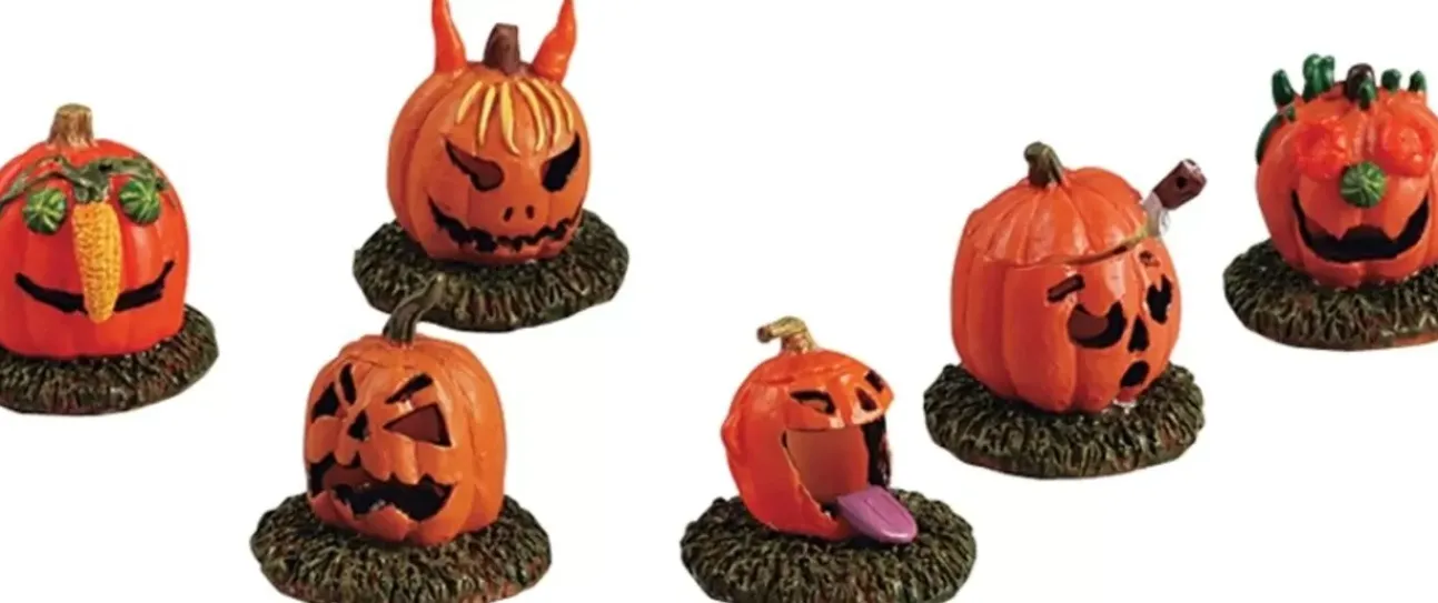 Zucche Terrificanti - Pumpkin People, Set Of 6
